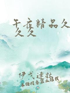 午夜精品久久久 久久