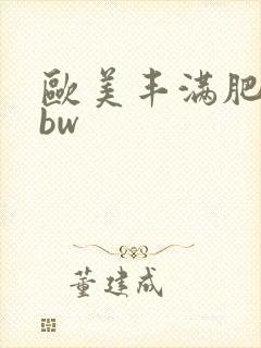 欧美丰满肥妇bbw