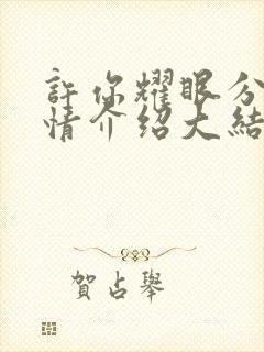 许你耀眼分集剧情介绍大结局