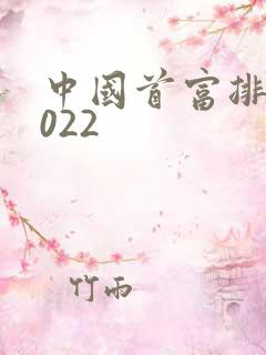 中国首富排名2022