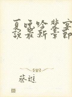 夏晚吟裴宴白小说最新章节更新内容