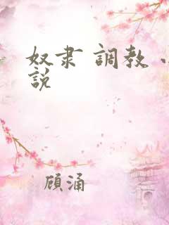 奴隶 调教 小说