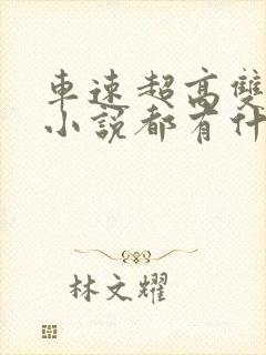 车速超高双男主小说都有什么