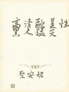 高清欧美性猛交黑人猛交