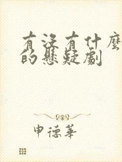 有没有什么好看的悬疑剧