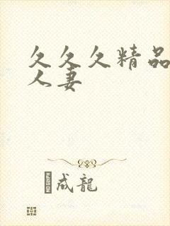 久久久精品少妇人妻