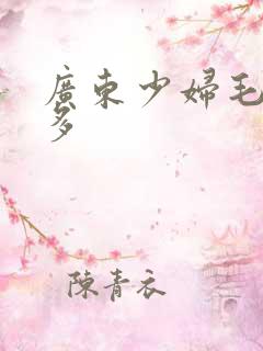 广东少妇毛多水多