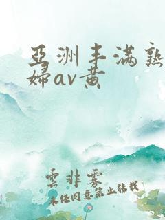 亚洲丰满熟女少妇av黄