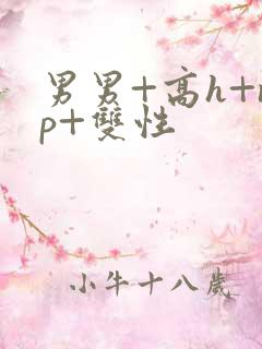 男男+高h+np+双性