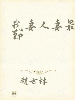 我妻人妻最新章节