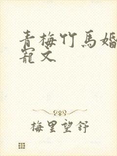 青梅竹马婚后甜宠文