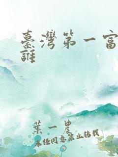 台湾第一富豪是谁