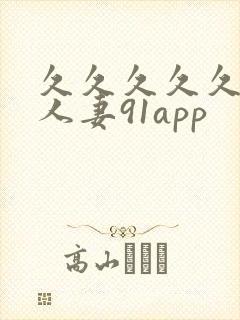 久久久久久精品人妻91app