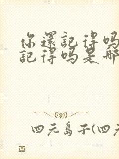 你还记得吗你还记得吗是哪首歌的歌词