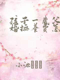 孩子一岁父母离婚抚养费怎么算