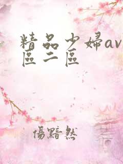 精品少妇av一区二区