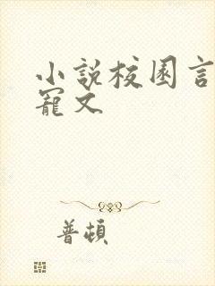 小说校园言情甜宠文