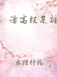 潘高枝是谁演的