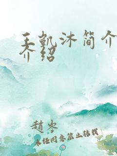 王凯沐简介信息介绍