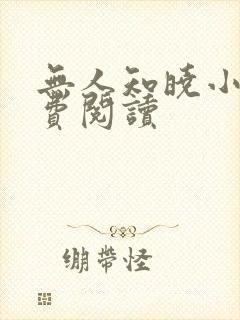 无人知晓小说免费阅读