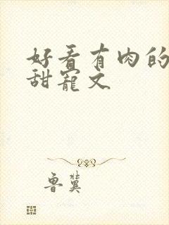 好看有肉的言情甜宠文