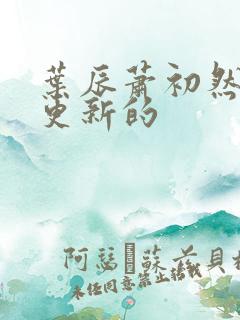 叶辰萧初然刚刚更新的