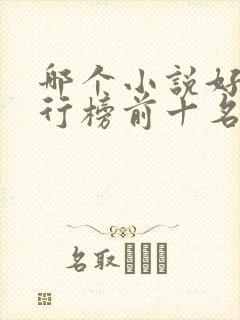 哪个小说好看排行榜前十名