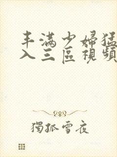 丰满少妇猛烈进入三区视频