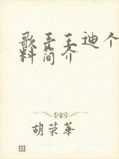 歌手王迪个人资料简介