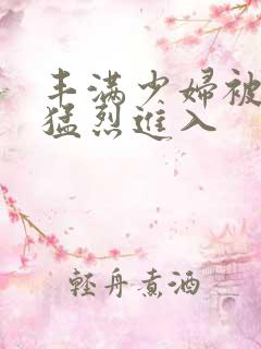 丰满少妇被猛男猛烈进入