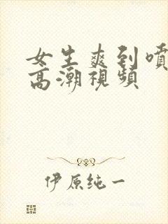 女生爽到喷水的高潮视频