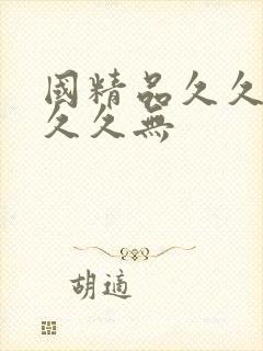 国精品久久久久久久无