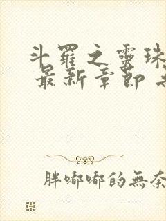 斗罗之灵珠神剑 最新章节 无弹窗