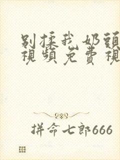 别揉我奶头嗯啊视频免费视频