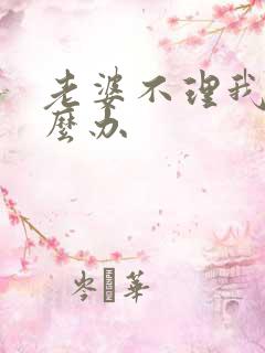 老婆不理我该怎么办