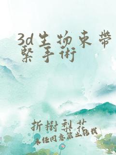 3d生物束带收紧手术