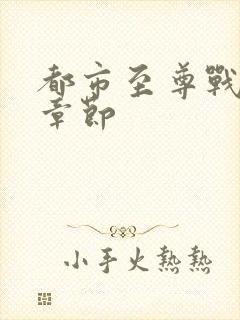 都市至尊战神新章节