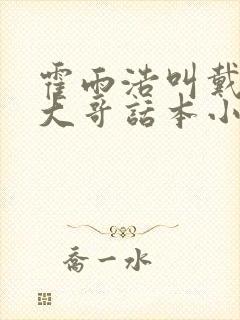 霍雨浩叫戴钥衡大哥话本小说