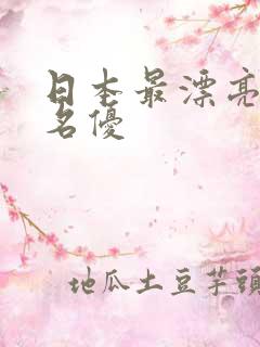 日本最漂亮av名优