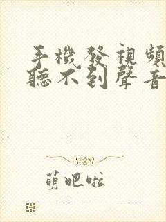 手机发视频对方听不到声音怎么回事