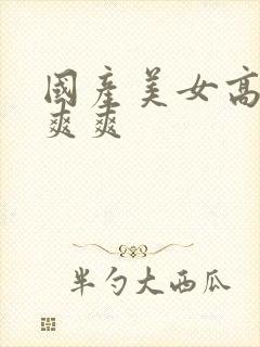 国产美女高潮爽爽爽