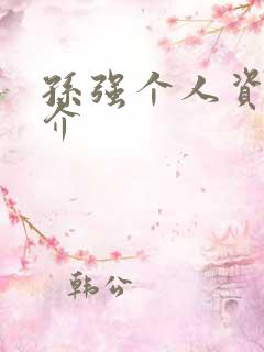 孙强个人资料简介