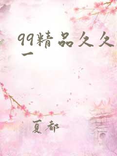 99精品久久久一