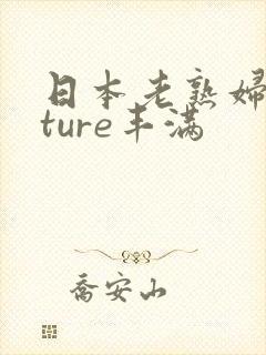 日本老熟妇mature丰满