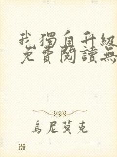 我独自升级小说免费阅读无弹窗