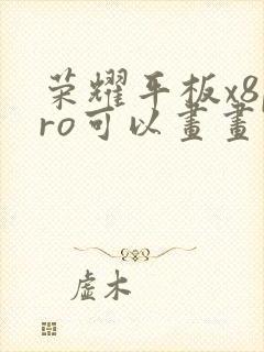 荣耀平板x8pro可以画画吗