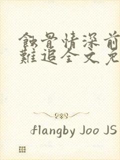 蚀骨情深前妻太难追全文免费阅读全文