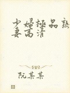 少妇极品熟妇人妻高清