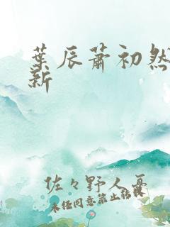 叶辰萧初然有更新