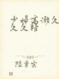 少妇高潮久久久久久精